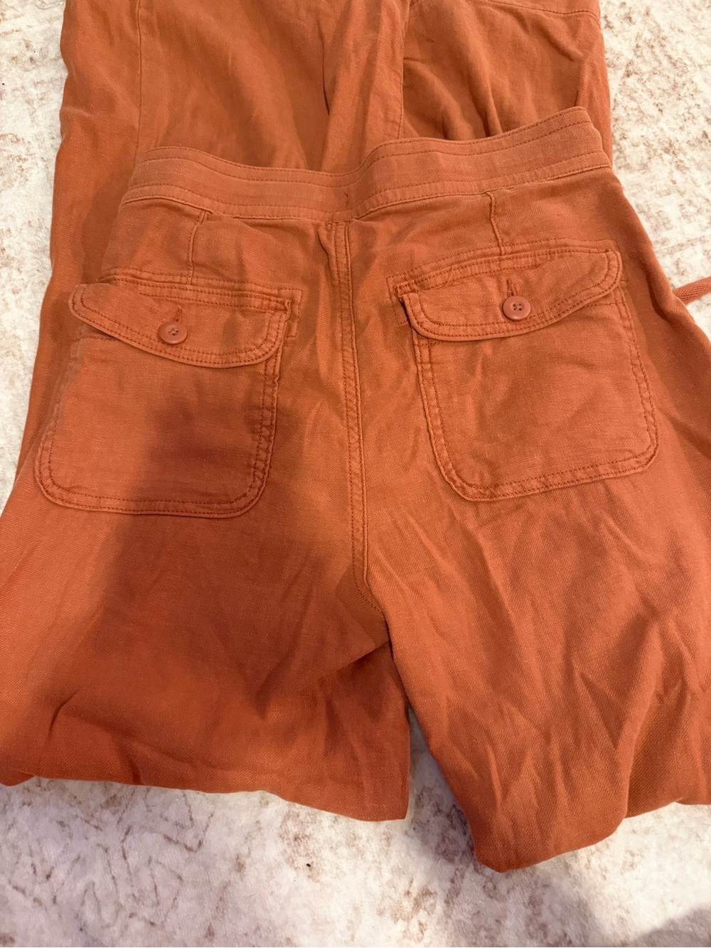 American Eagle Outfitters Rust Orange Cargo Jogger Pants - Picture 3 of 3
